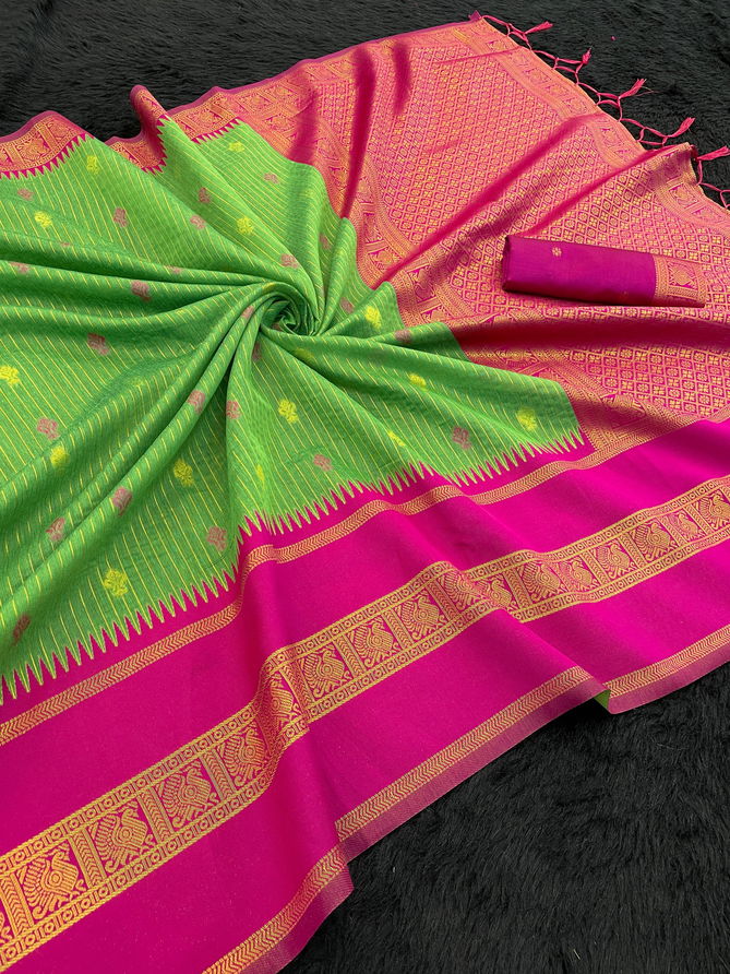 The kalyani Cottan 2 By Psw Cotton Silk Designer Sarees Exporters In India